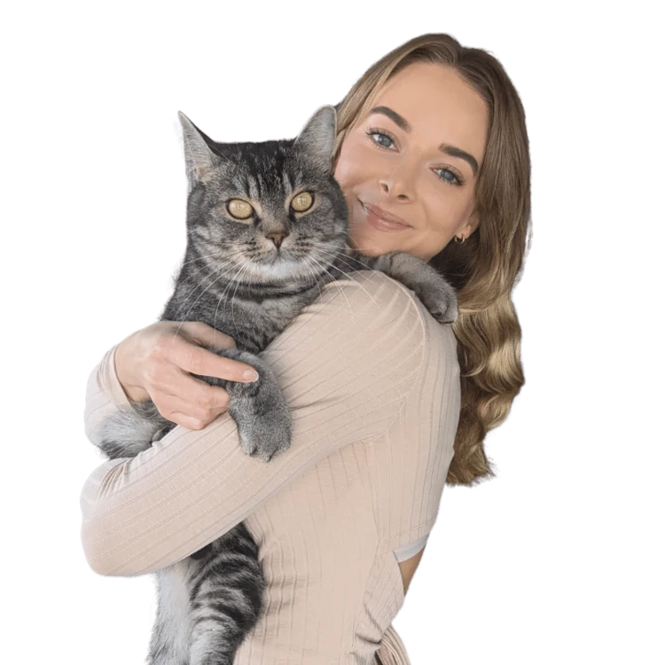 Bild Verena mit KaterTommy